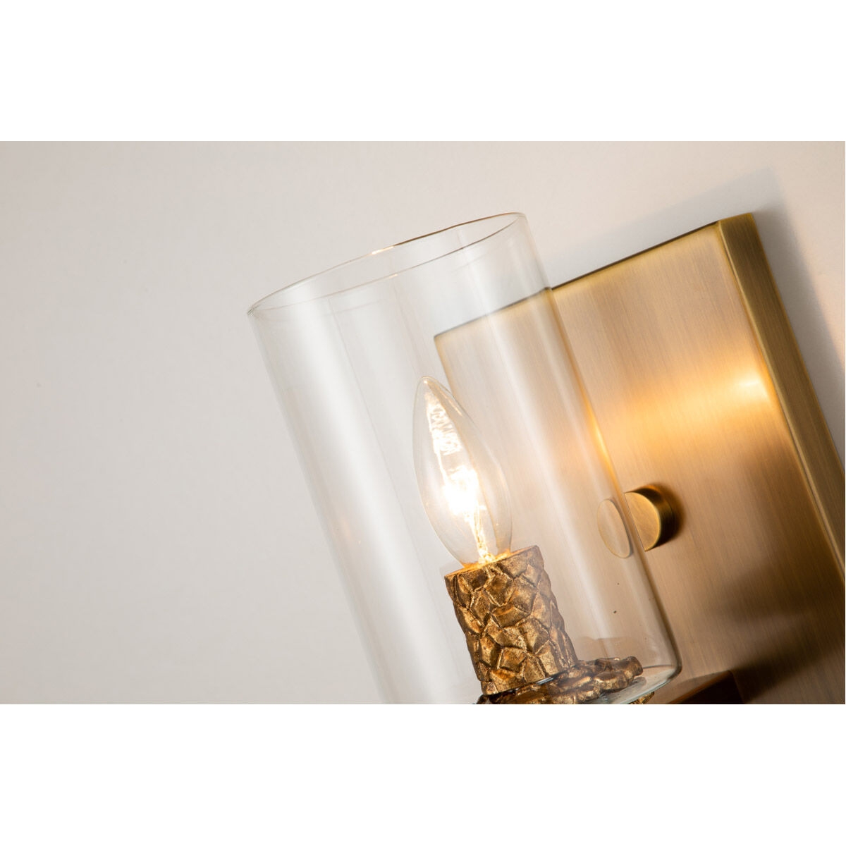 Bolivar 1 Light 6 inch ATB Bath Light Wall Light in Antique Brass